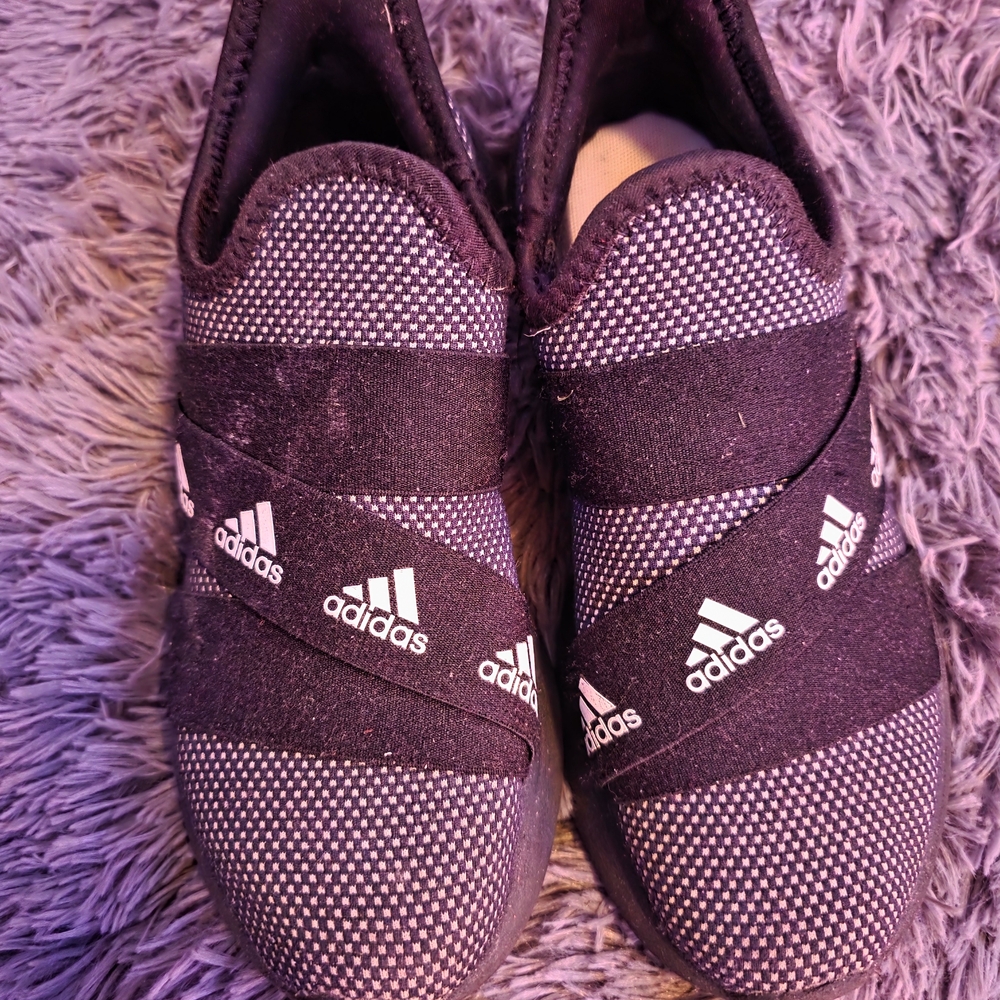 Adidas Kids Black and Gray Sneakers